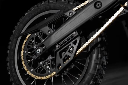Talaria rear wheel, chain and sprocket